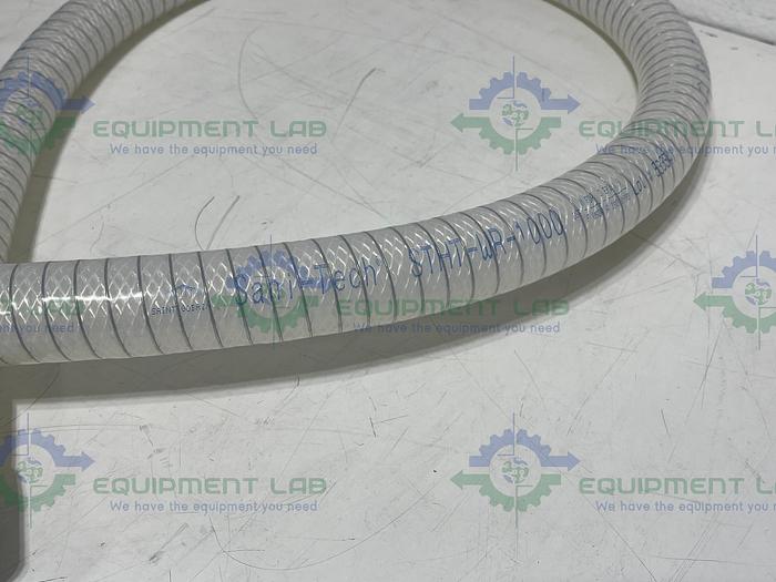 Used Sani-Tech  STHT-WR-1000 60" Silicone Hose w/ 1" Sanitary Fitting