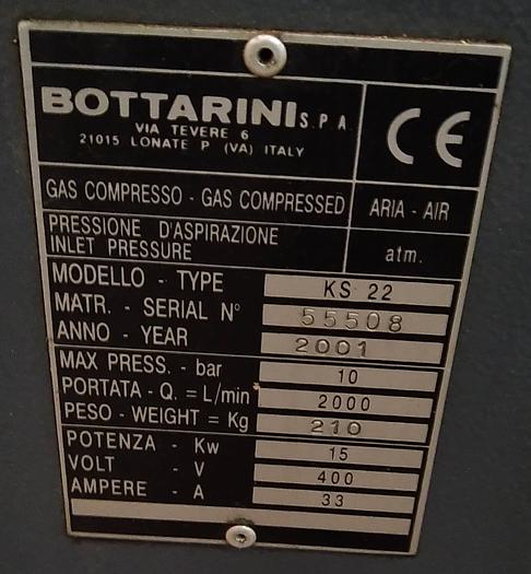 Usado Compressor AIR KRONE BOTTARINI + Secador