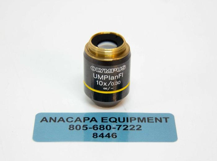 Used OLYMPUS UMPlanFL 10x/0.30 ∞/- Microscope Objective Lens Used (8446)K