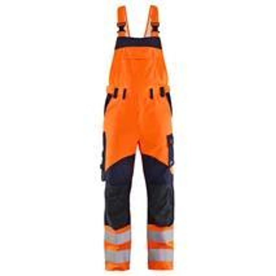 Multinorm Bib Overalls Inherently High Visibility Orange/Navy C56