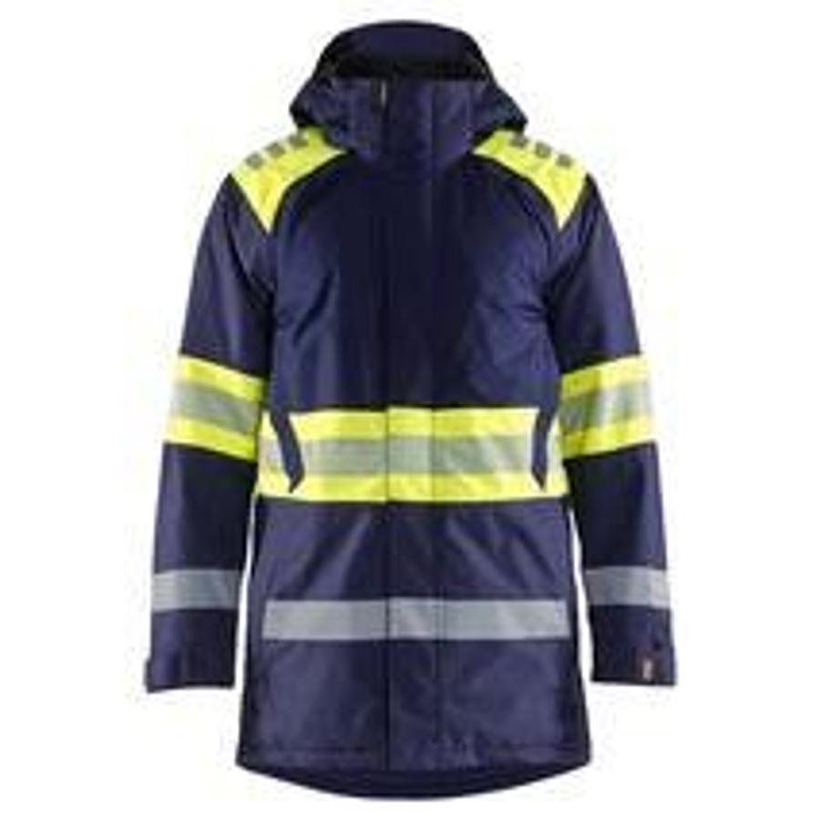 HighVis Winter Parka Navy/ HighVis Yellow M