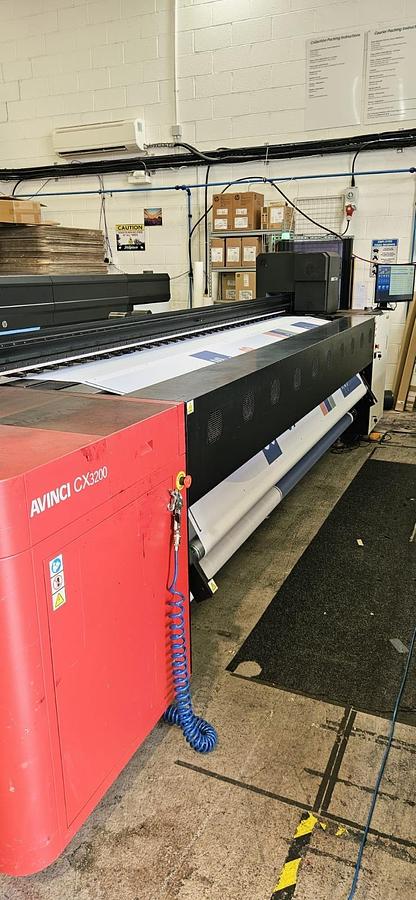 Used Agfa Avinci CX3200 Dye Sublimation Textile Printer 2022 3.2m CMYK Wide Format Printer 270 sqm/h