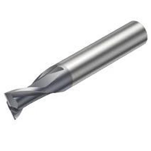End mill square shape, without corner radius, with center cutting edge - inch version