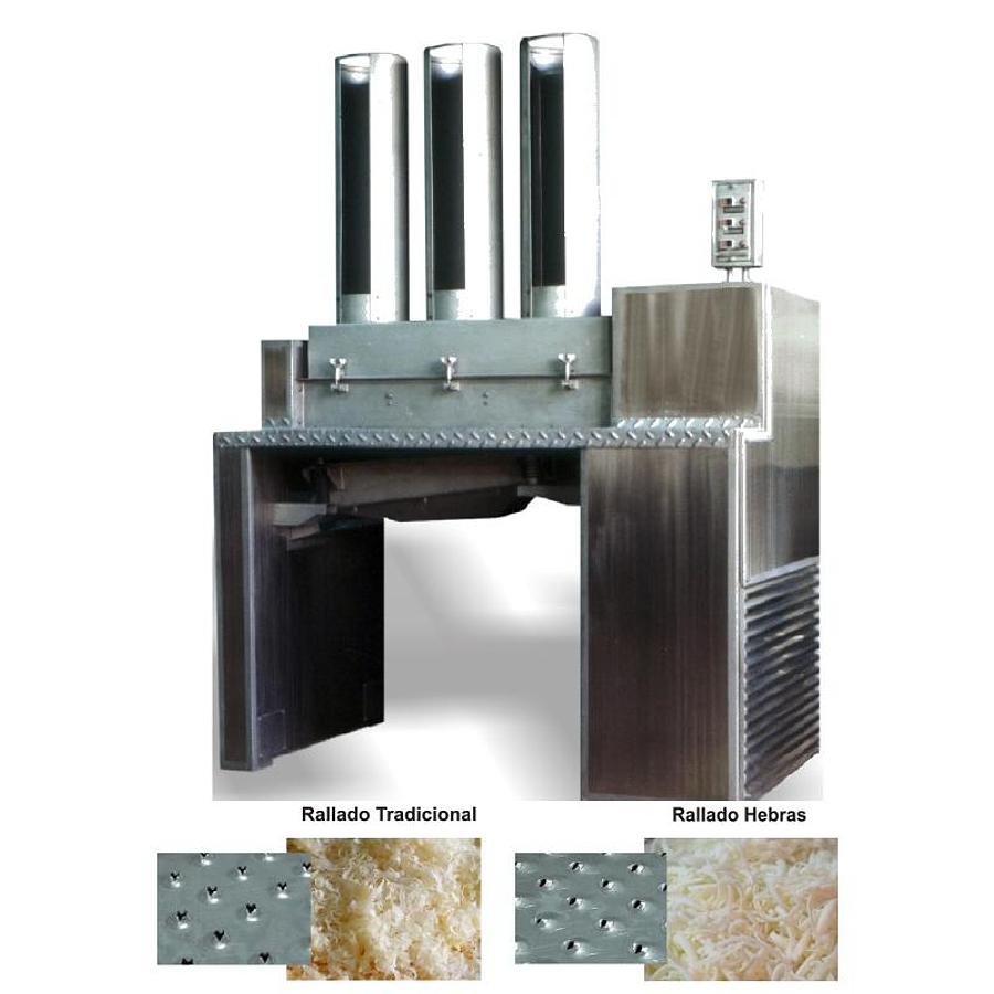 Processing plants for grating and dehydrating cheese