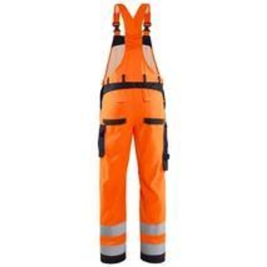 Multinorm Bib Overalls Inherently High Visibility Orange/Navy C56