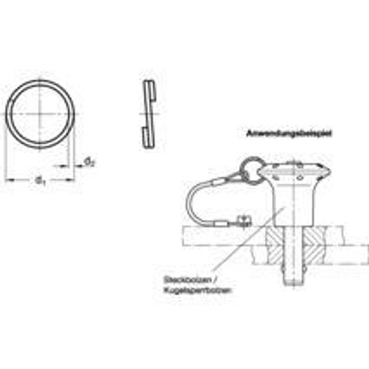 Key rings, stainless steel