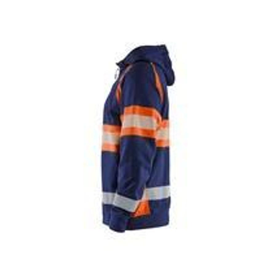 HighVis hooded jacket navy/orange XXXL