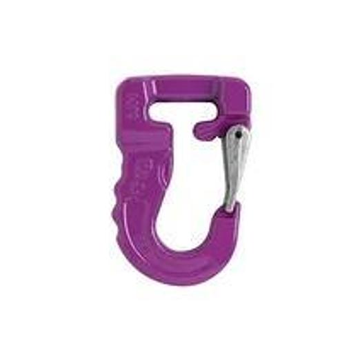 ROUND SLING HOOK FOR ROUND SLINGS STEEL, VIOLET, FT=1000