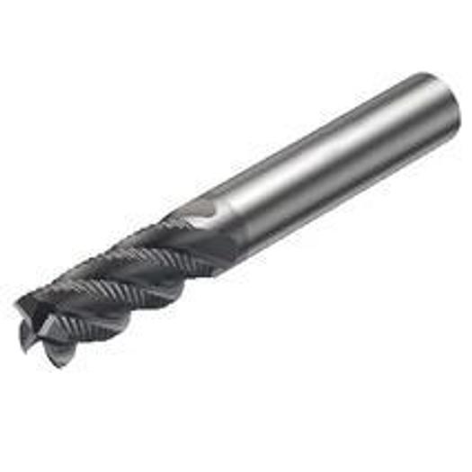 End mill square shape, without corner radius, with center cutting edge - inch version