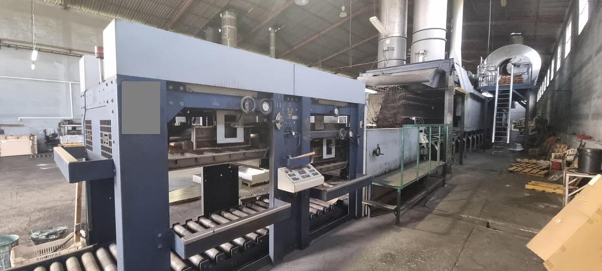 Used KBA MAILÄNDER 466 – Complete Industrial Varnishing & Coating Line, 1,145 × 965 mm Maximum Sheet Format, LTG Oven, Feeder, Double Stacker & 2024 Electrical Upgrade