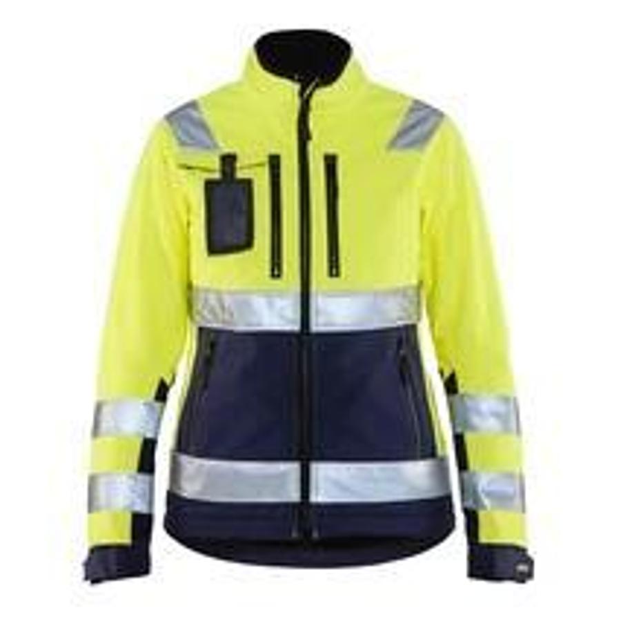 BLAKLÄDER women's high vis softshell jacket 49022517