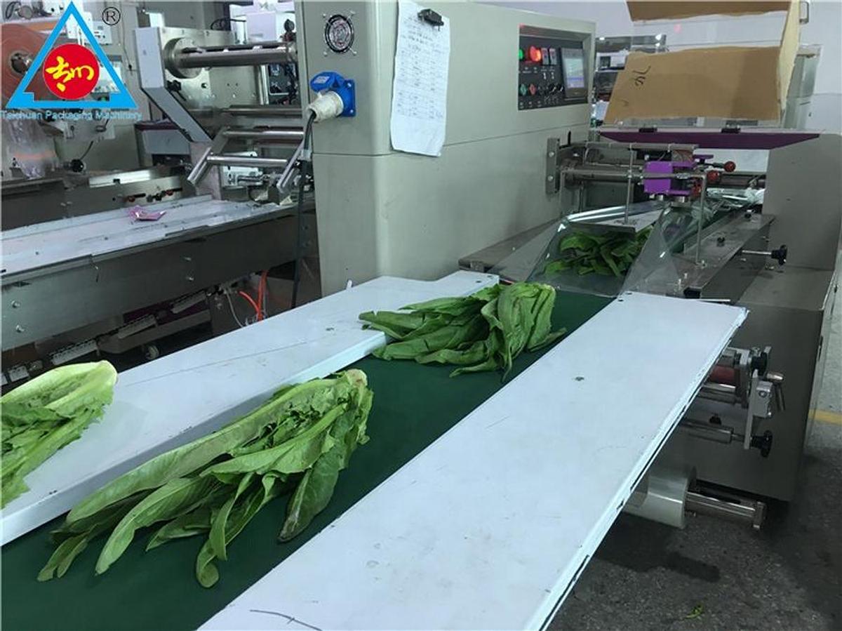 Vegetable packaging machine