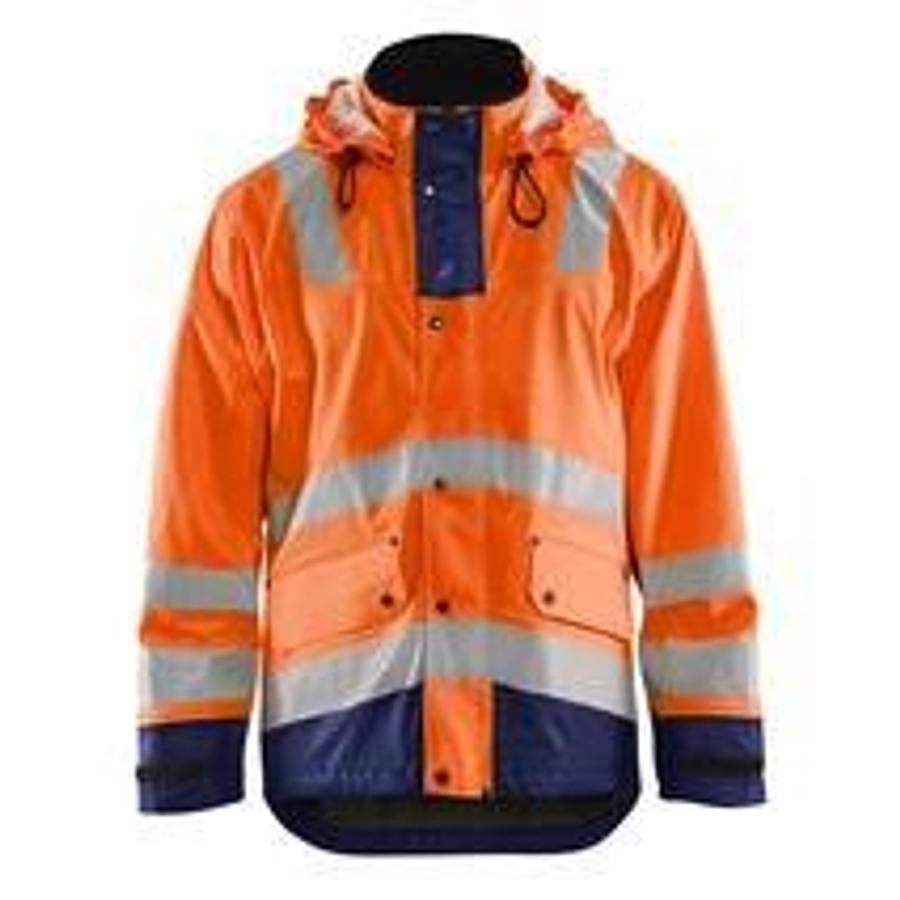 BLAKLÄDER High Vis Raincoat, lined, Level 2 43072003