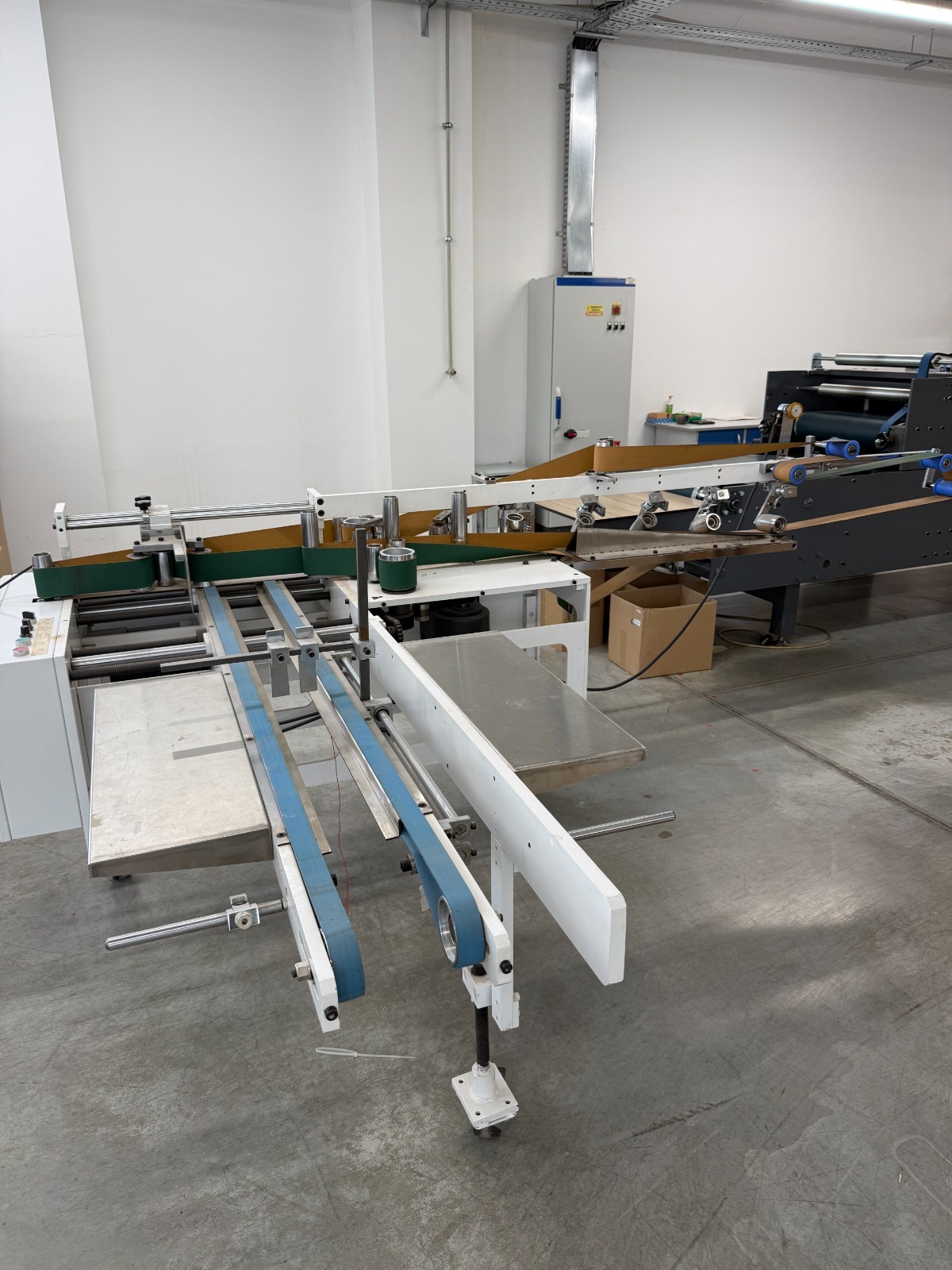 Used RAGAOKE GK 450 – Automatic Folder Gluer with Integrated Stacker, 450 × 200 mm Maximum Box Format, 90 × 60 mm Minimum Format, Adjustable Speed & Automatic Carton Folding and Gluing