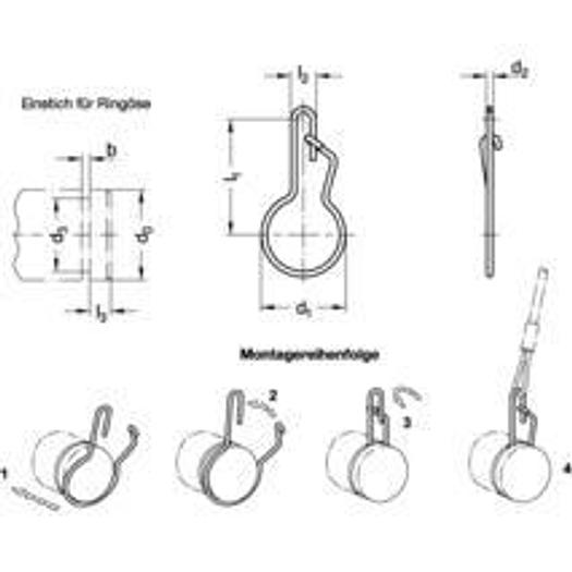 Eyelets, stainless steel