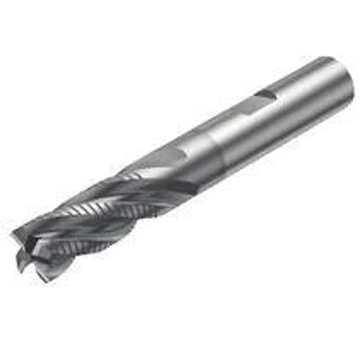 End mill square shape, without corner radius, with center cutting edge - Metric version