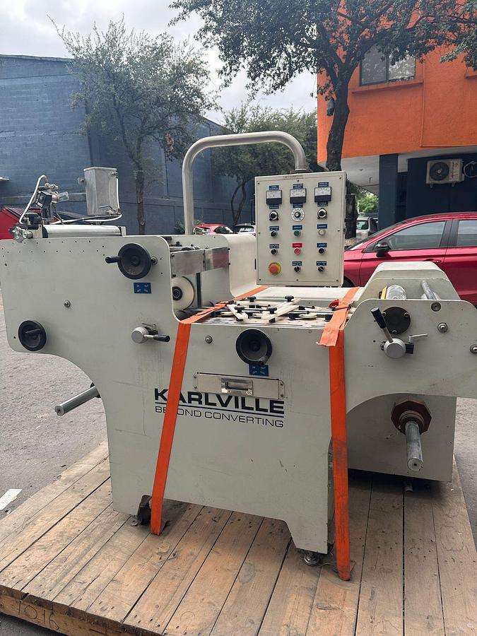 Used Karlville Seam 200 Seaming Machine 330 mm with Oscillator & Rewinder