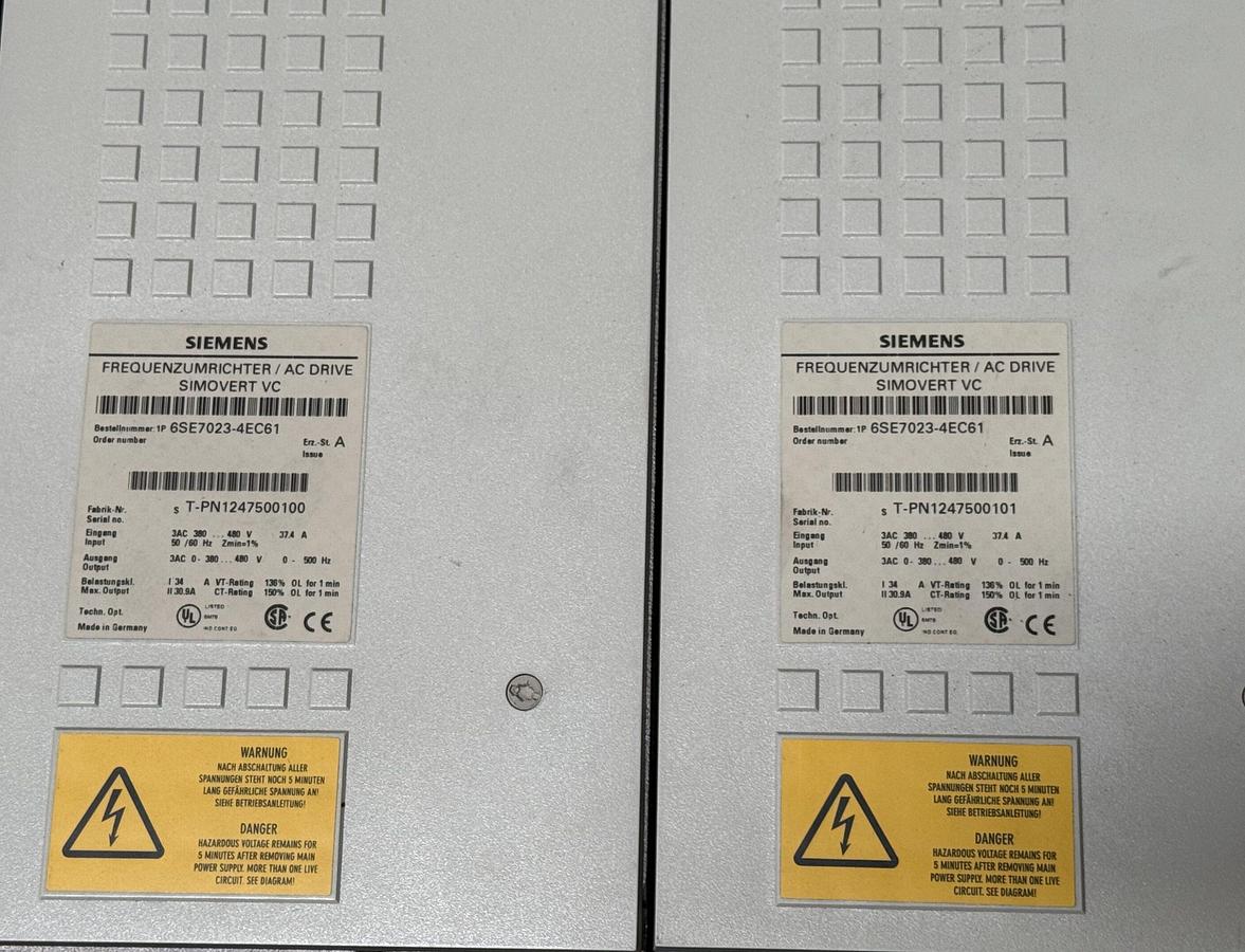 Siemens frequency converter / Simovert VC: 6SE7023-4EC61