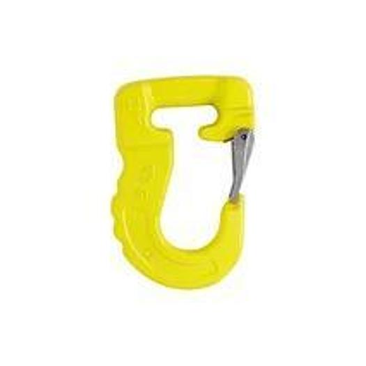 ROUND SLING HOOK FOR ROUND SLINGS STEEL, YELLOW, FT=3000