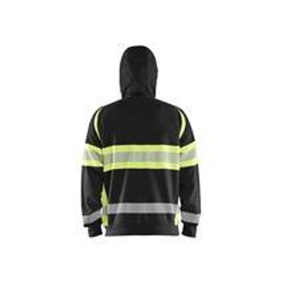 HighVis hooded jacket black/yellow XXXL