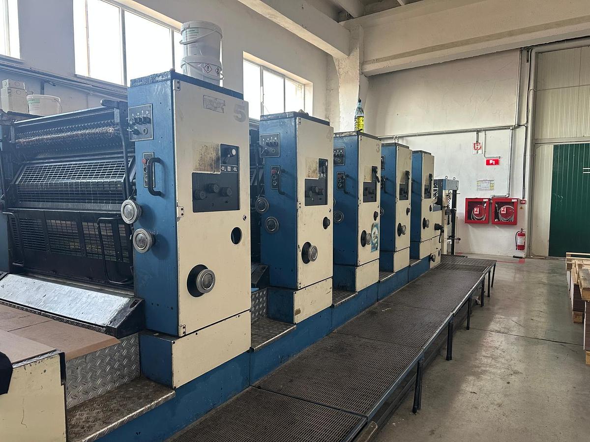 Used KBA Rapida 104-5 Offset Printing Press 5 Color + Coater 15,000 sph