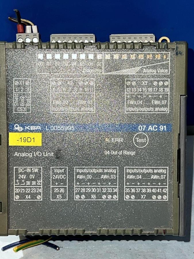 KBA 07 AC 91, 07AC91 (H) – KBA Analog I/O Unit 