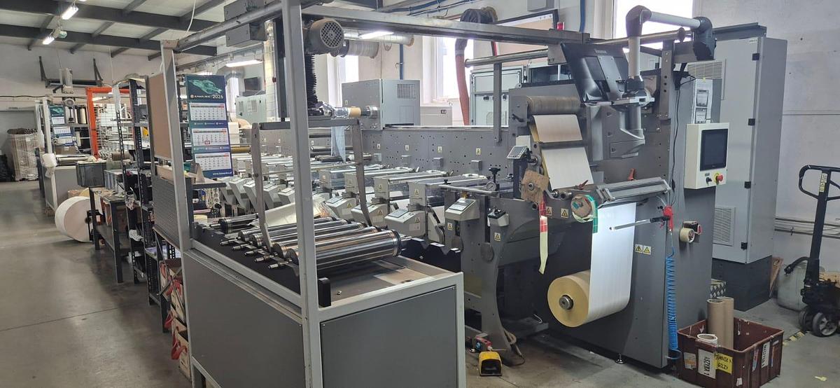 Used BOBST M1 VISION 430 10-Color Label & Flexible Packaging Printing Press (2020) – 430 Series, 2 Servo Die-Cutting Stations, Cold Foil, Combo Laminator, GEW UV Curing, LaserSet & BST Web Control