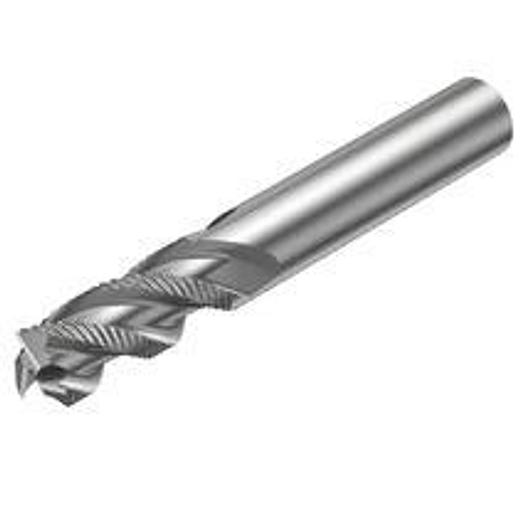 End mill square shape, without corner radius, with center cutting edge - Metric version