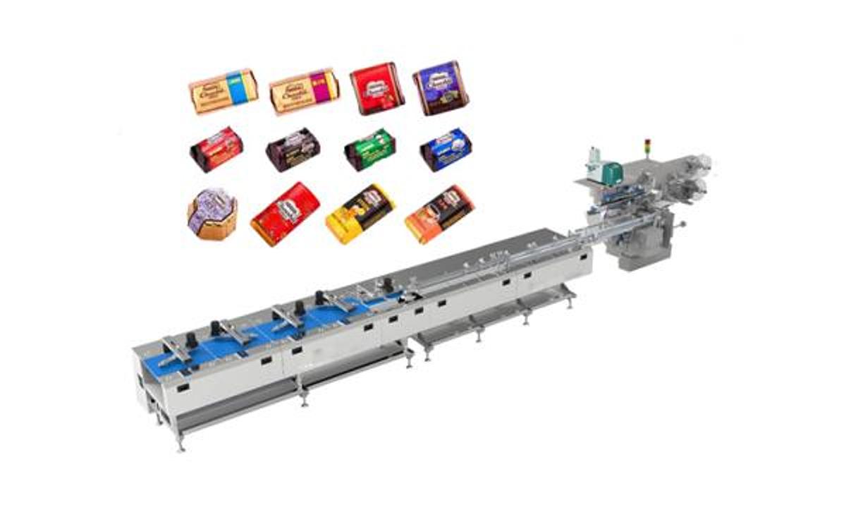Chocolate Automatic Sorting Folding Packing Machine HTL-1000-Z360