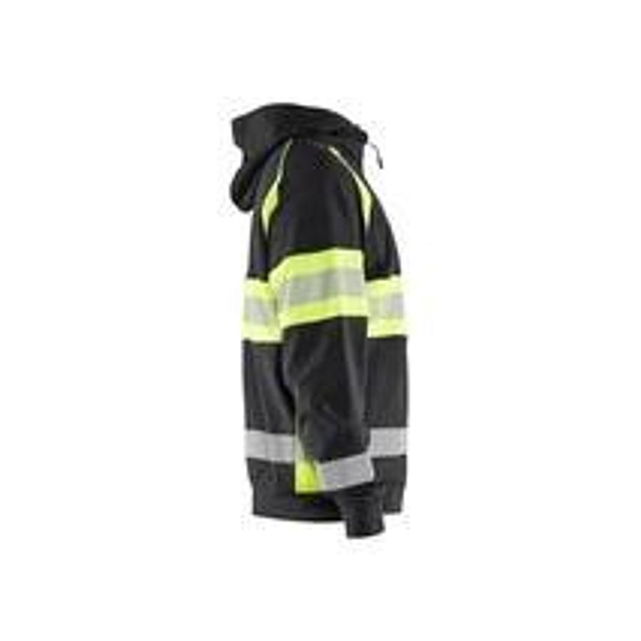 HighVis hooded jacket black/yellow XS