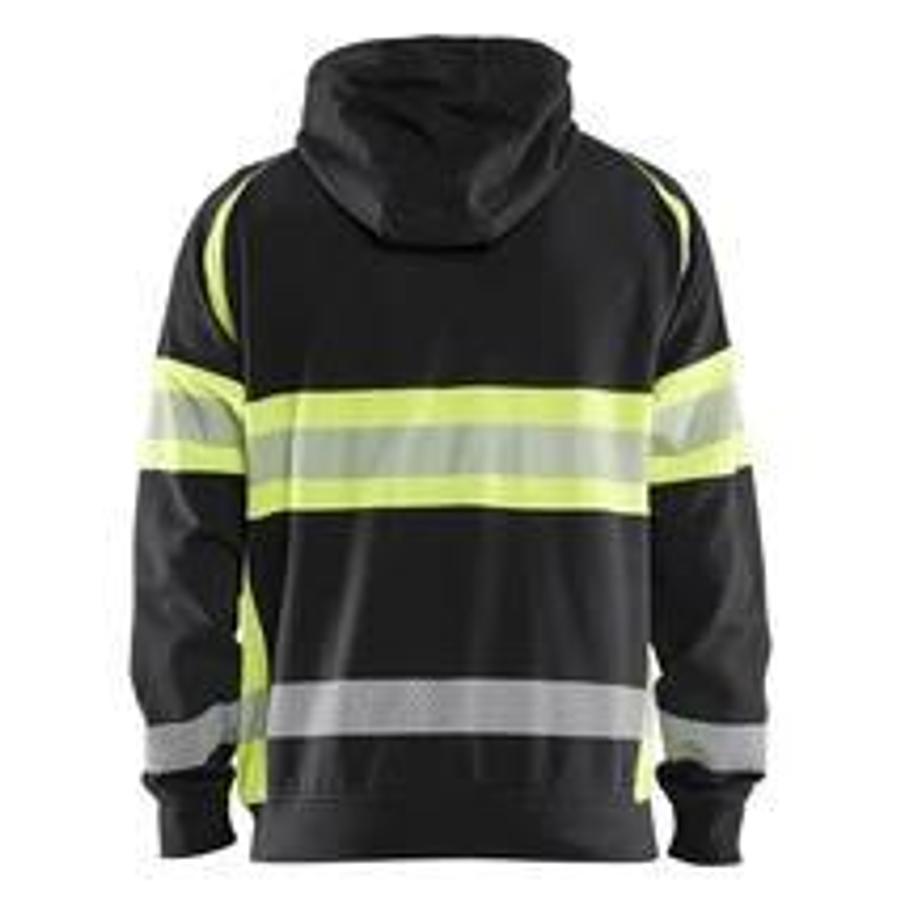 HighVis hooded jacket black/yellow XS