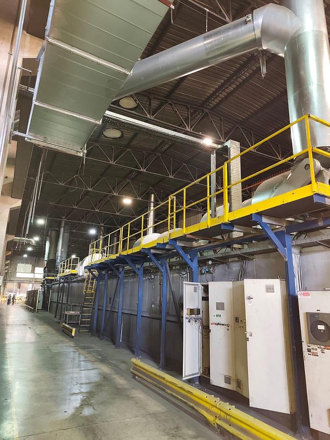Used KBA MAILÄNDER 460 Varnishing & Coating Line – 1,145 × 980 mm Sheet Format, 6,000 Sheets/Hour, LTG 30 m Oven (2000), 3 Heating Zones, Pneumatic Vacuum Feeder & Double Stacker with Bundle Turner