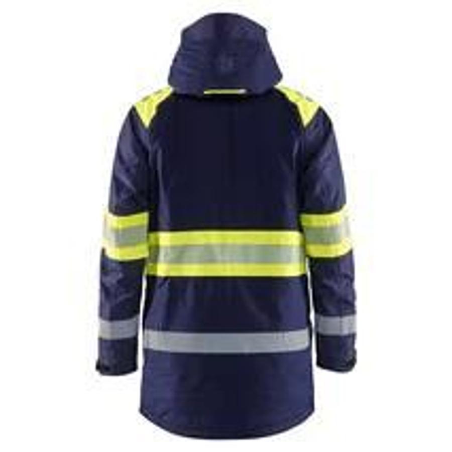 HighVis Winter Parka Navy/ HighVis Yellow M