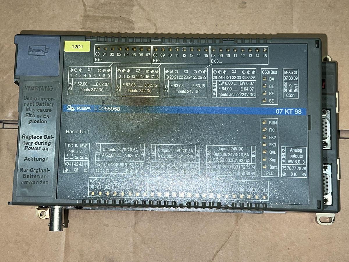 KBA 07 KT 98, 07KT98 (D) – Basic Unit