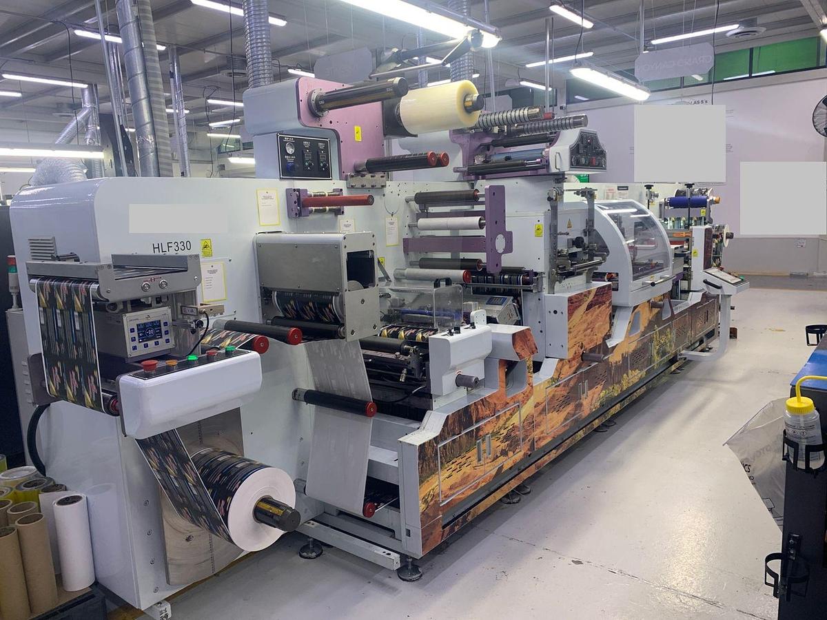 Used Vision MDF 330 Flexo Label Printing Machine 330 mm Hot Stamping & Screen Printing