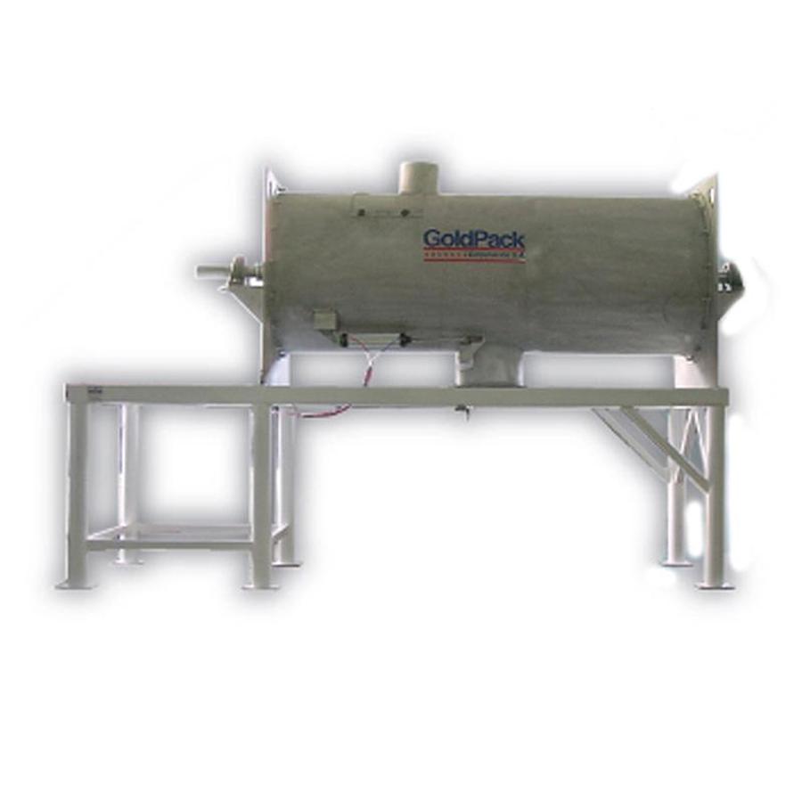 Discontinuous ribbon mixer for solid products
