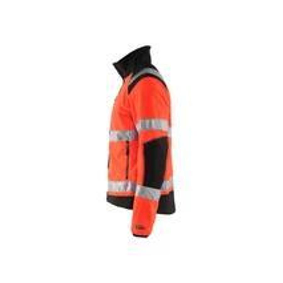 BLAKLÄDER High Vis Fleece Jacket, Windproof 48882524
