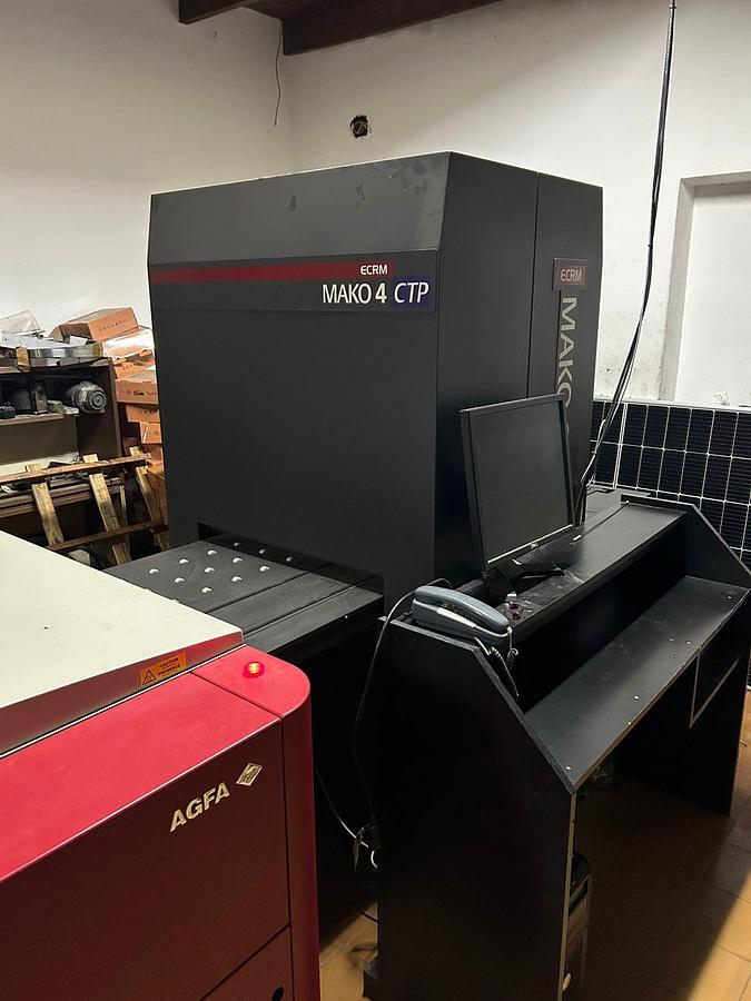 Used ECRM Mako 4 CTP Platesetter with AGFA VCF 85 Plate Processor – 2012