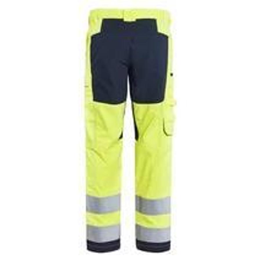 Multinorm Work Trousers Inherent with Stretch HighVis Yellow/Navy C44