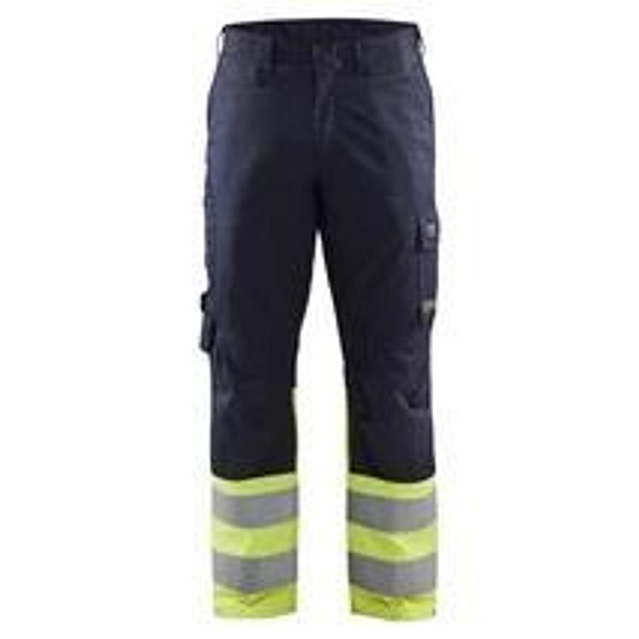 Work trousers Inherent Steel Navy/HighVis Yellow D104