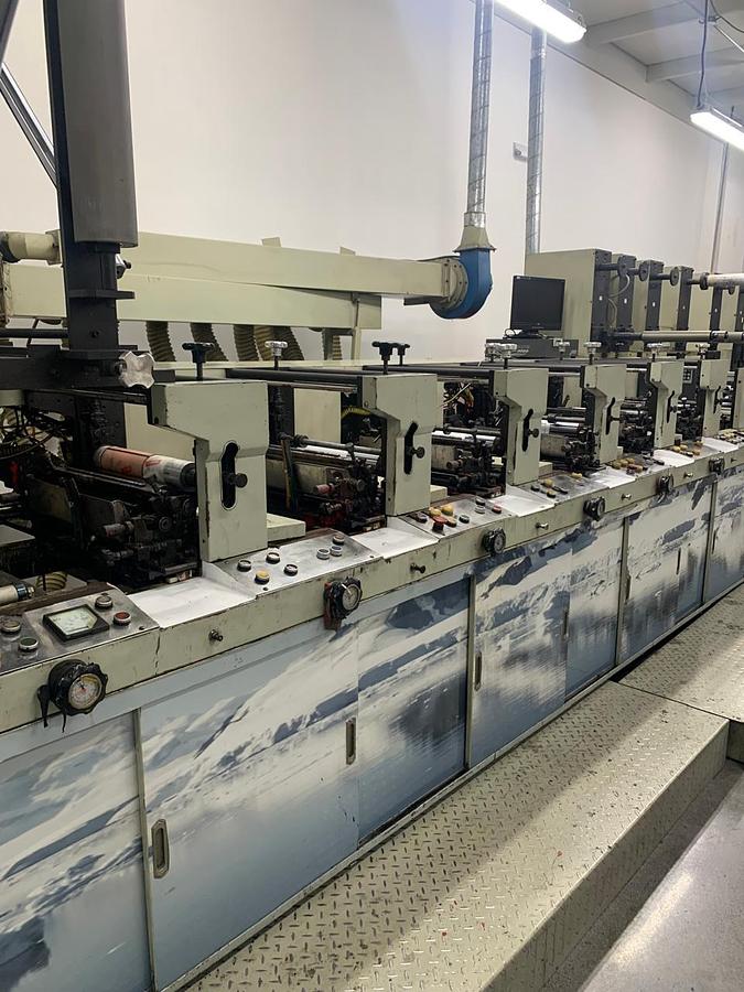 Used Ekofa JH 1300 Flexo Printing Machine 8 Colors with Die-Cutting & Sheeting