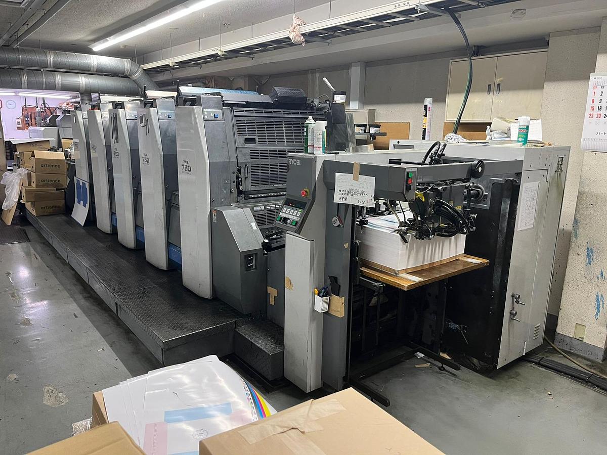 Used Ryobi 755L (2004) | 5 Color Offset Press with Extended Delivery