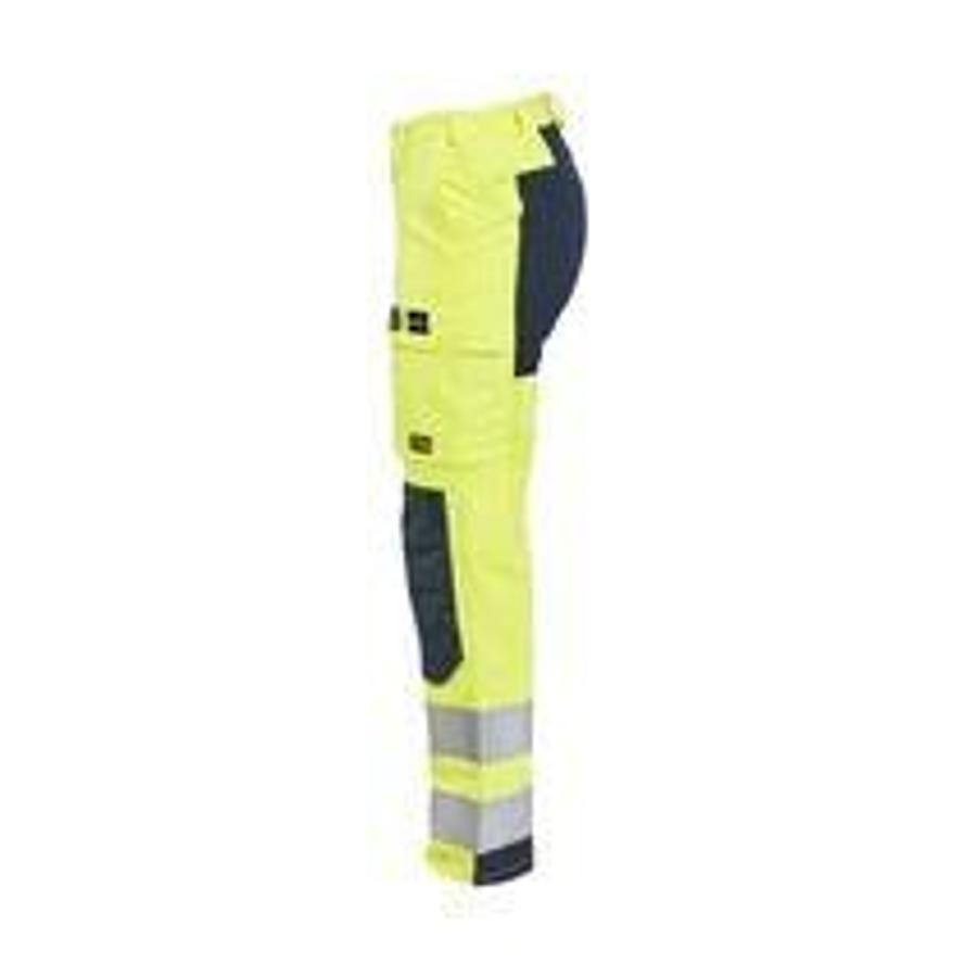 Women's Multinorm Work Trousers Inherent with Stretch HighVis Yellow/Navy D24