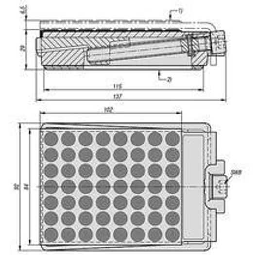 LEVELLING WEDGE FREESTANDING, INSULATED, DB=20, STEEL, COMP:NITRILE RUBBER