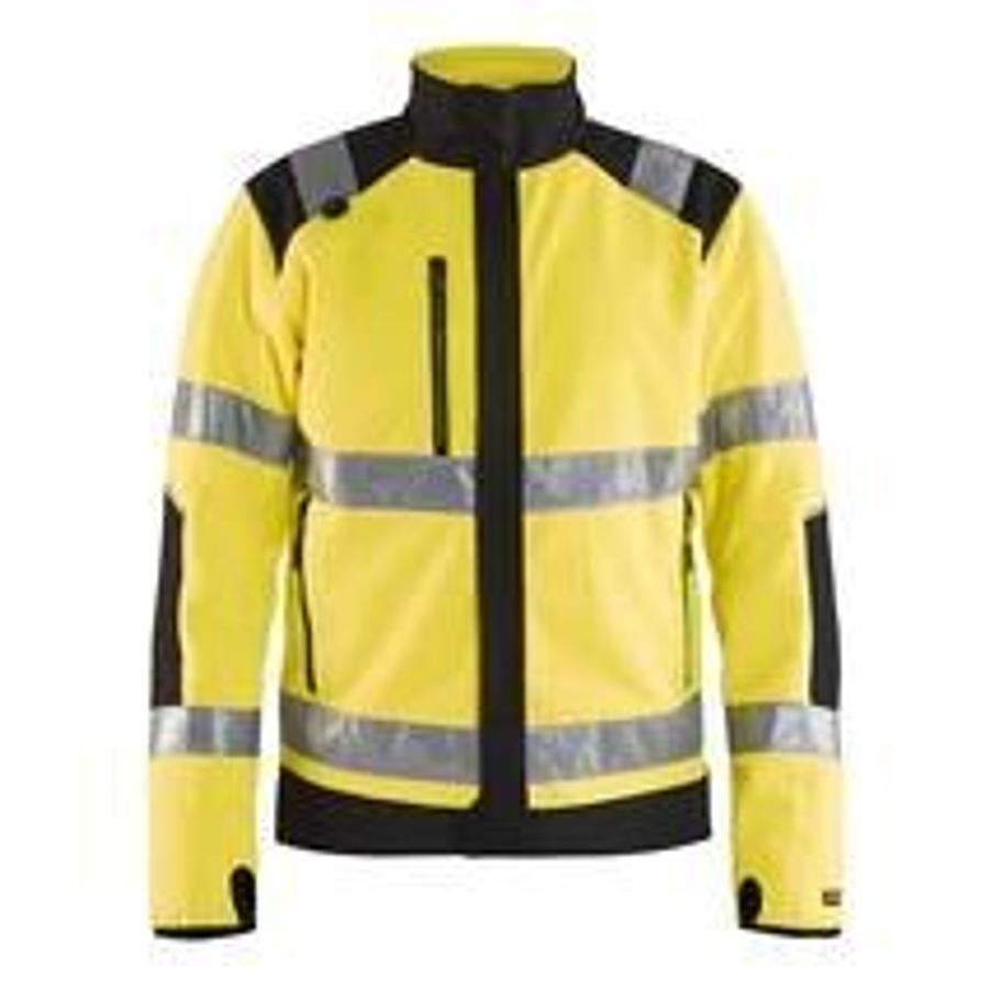 BLAKLÄDER High Vis Fleece Jacket, Windproof 48882524