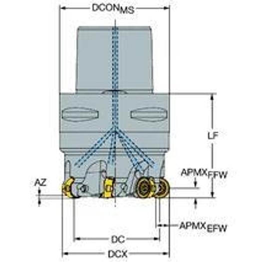 CoroMill 600 - Milling cutter for turbine blades - Metric version