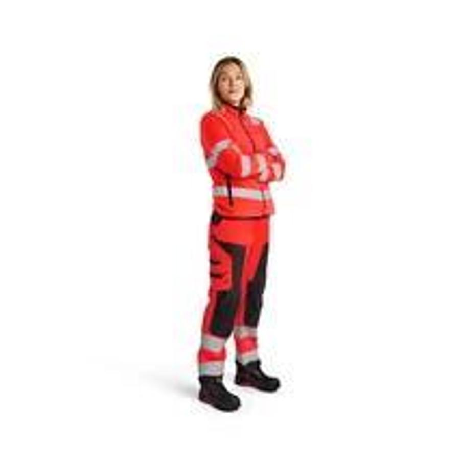 Women's HighVis Microfleece Jacket HighVis Red XS