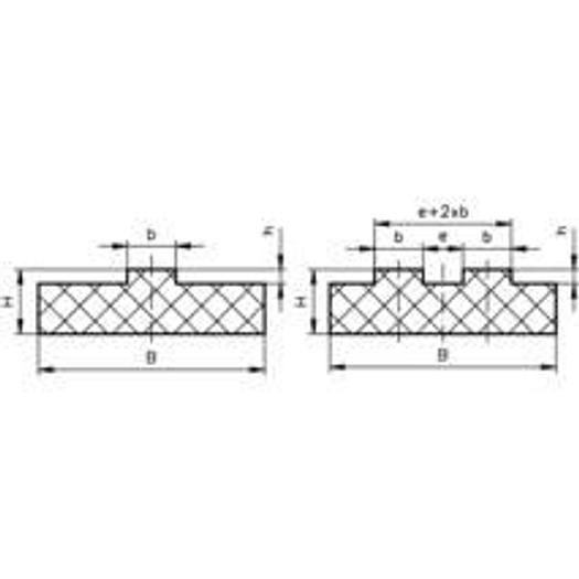 Plastic slide rail 2000mm for single roller chain 16 B-1