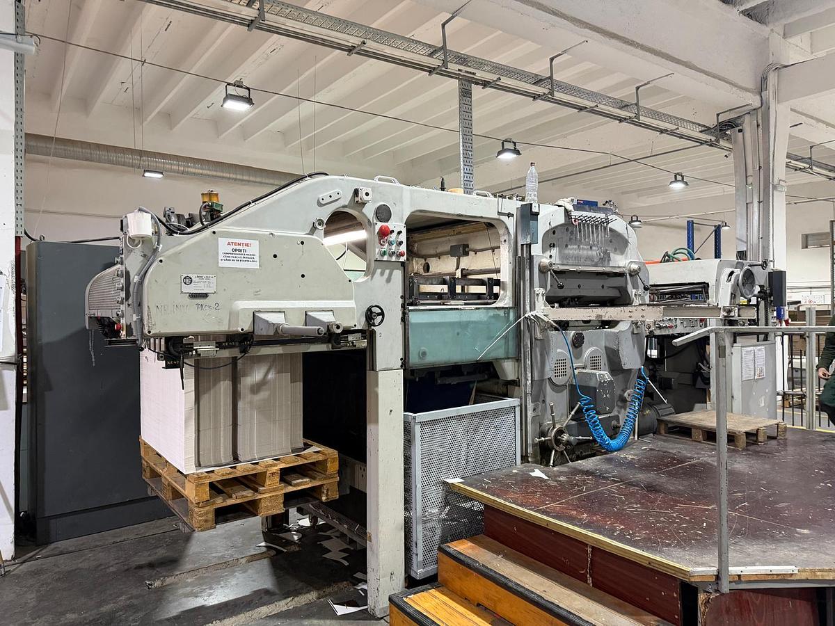 Used Bobst SP 1260 Die Cutting Machine 600 Ton Stripping 6000 sph