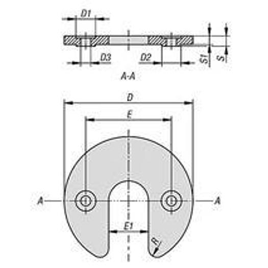 SPACER, D=60, S=5.2, STAINLESS STEEL